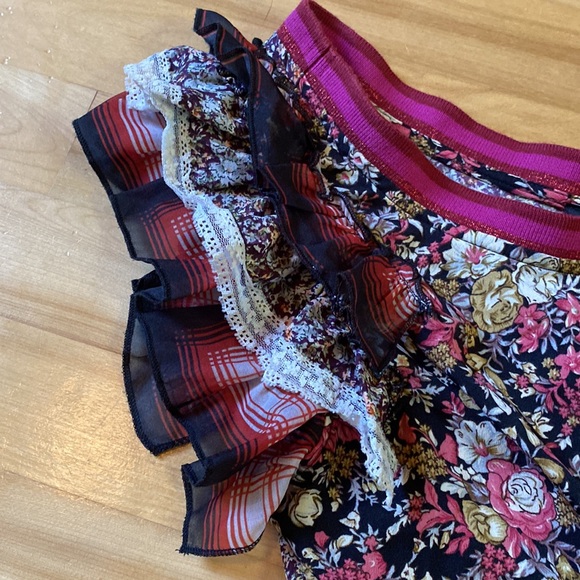 Diesel floral flutter sleeved and lace trimmed tank top, Women’s S/M - Picture 2 of 7